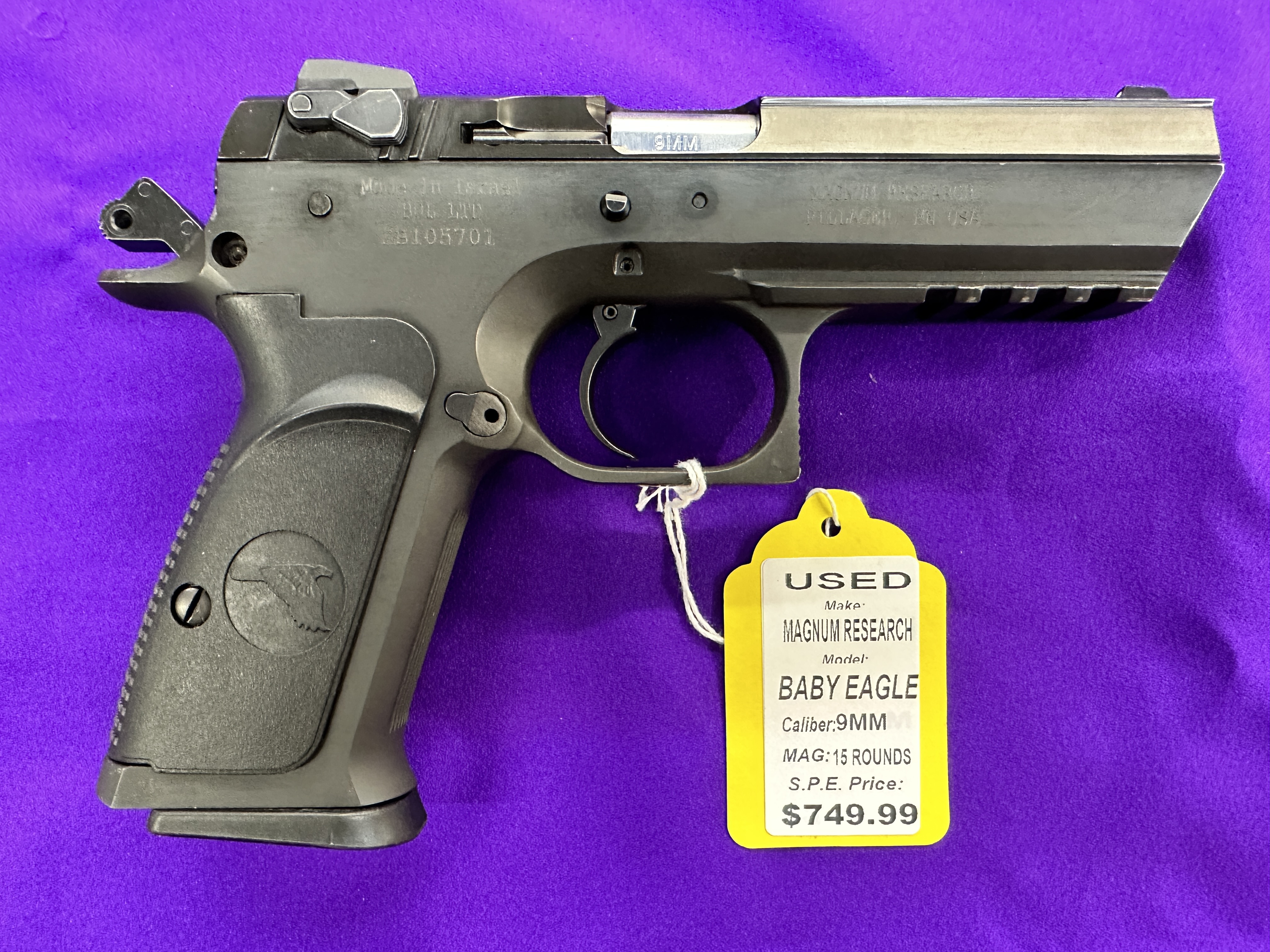 BABY EAGLE 9MM (USED)