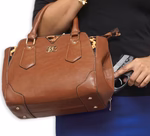 BULLDOG CONCEALED CARRY SATCHEL PURSE W/HOLSTER