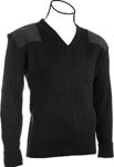 Cobmex: V-Neck Rib Commando Sweater, 100% Acrylic with VELCRO brand Epaulettes