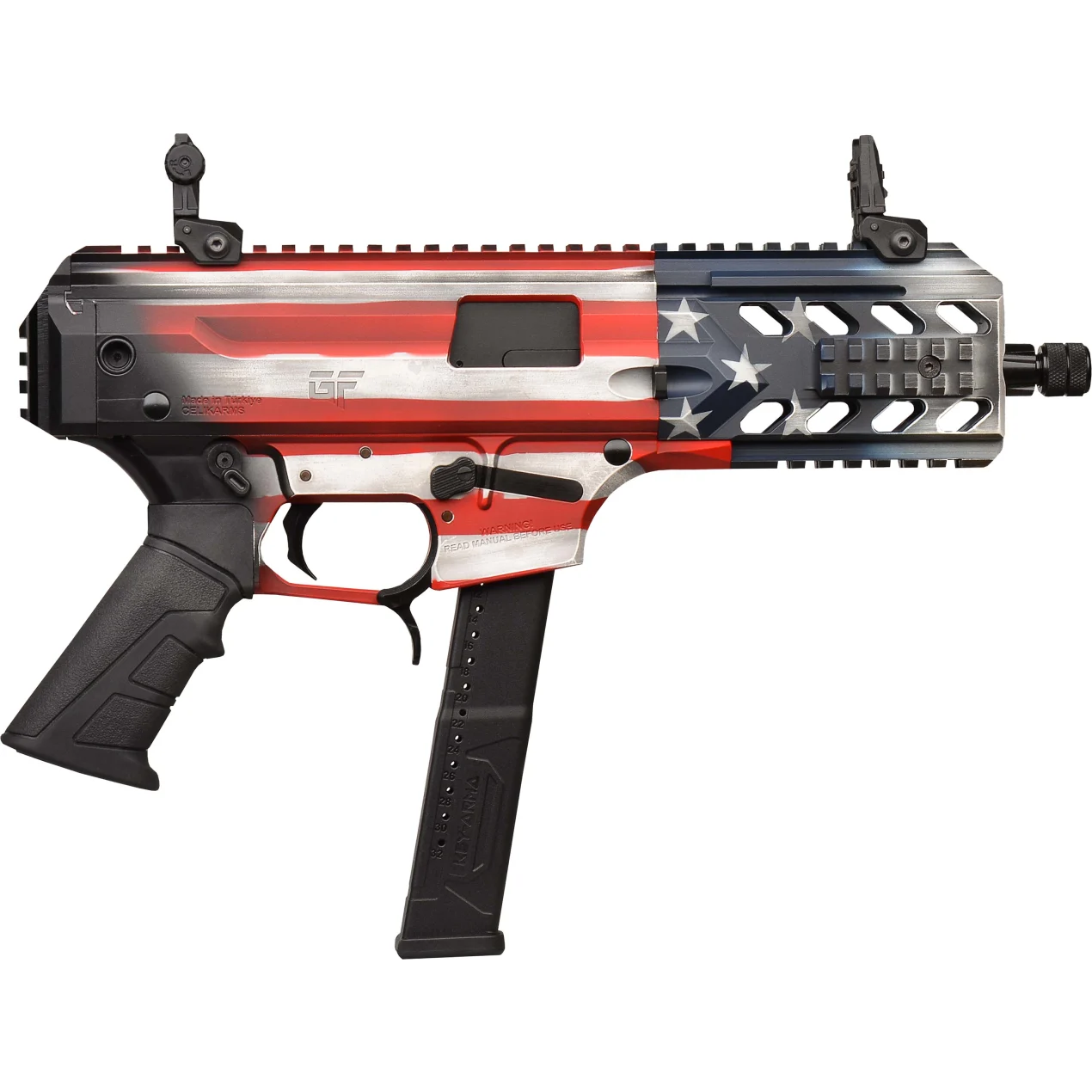 BLADE6 BATTLE WORN USA FLAG