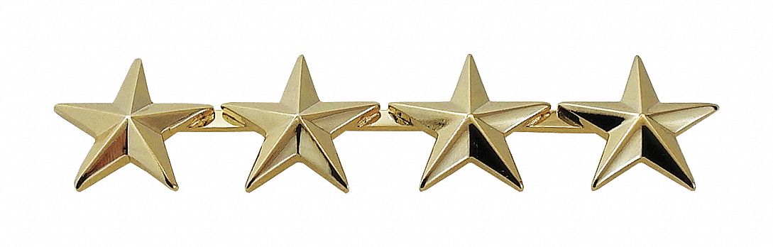 4 STAR RANK 3/4" GOLD