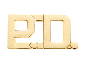 POLICE DEPARTMENT GOLD 1/2"
