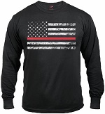 ROTHCO THIN RED LINE LONG SLEEVE T-SHIRT