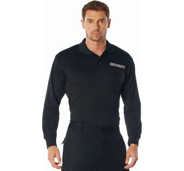 SECURITY LONG SLEEVE POLO SHIRT