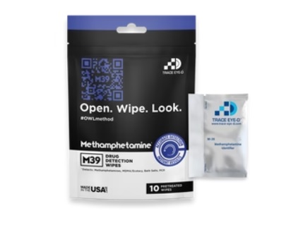 M39 Methamphetamine Detection Safety Wipes - 10ct Bag