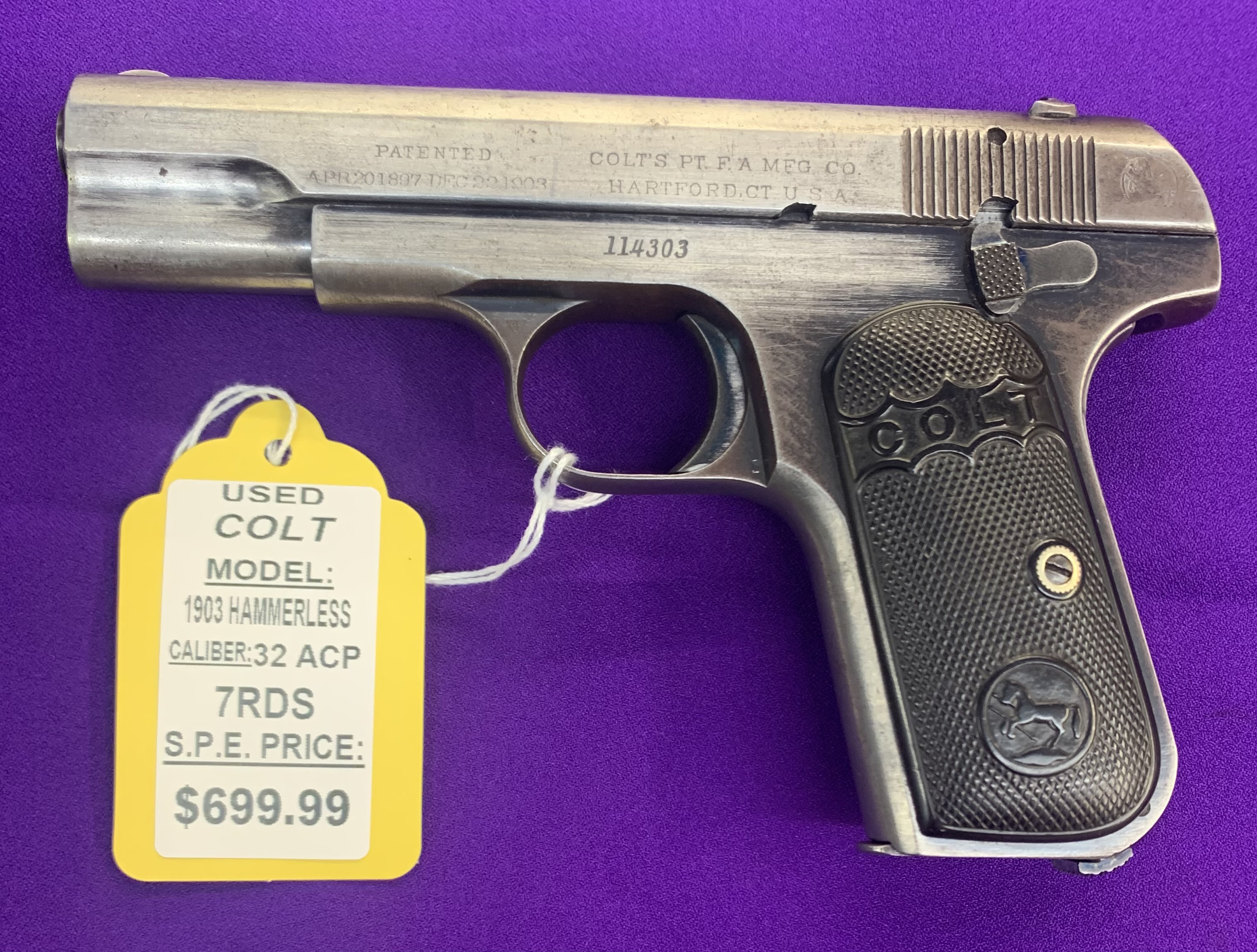 1903 HAMMERLESS 32ACP (USED)