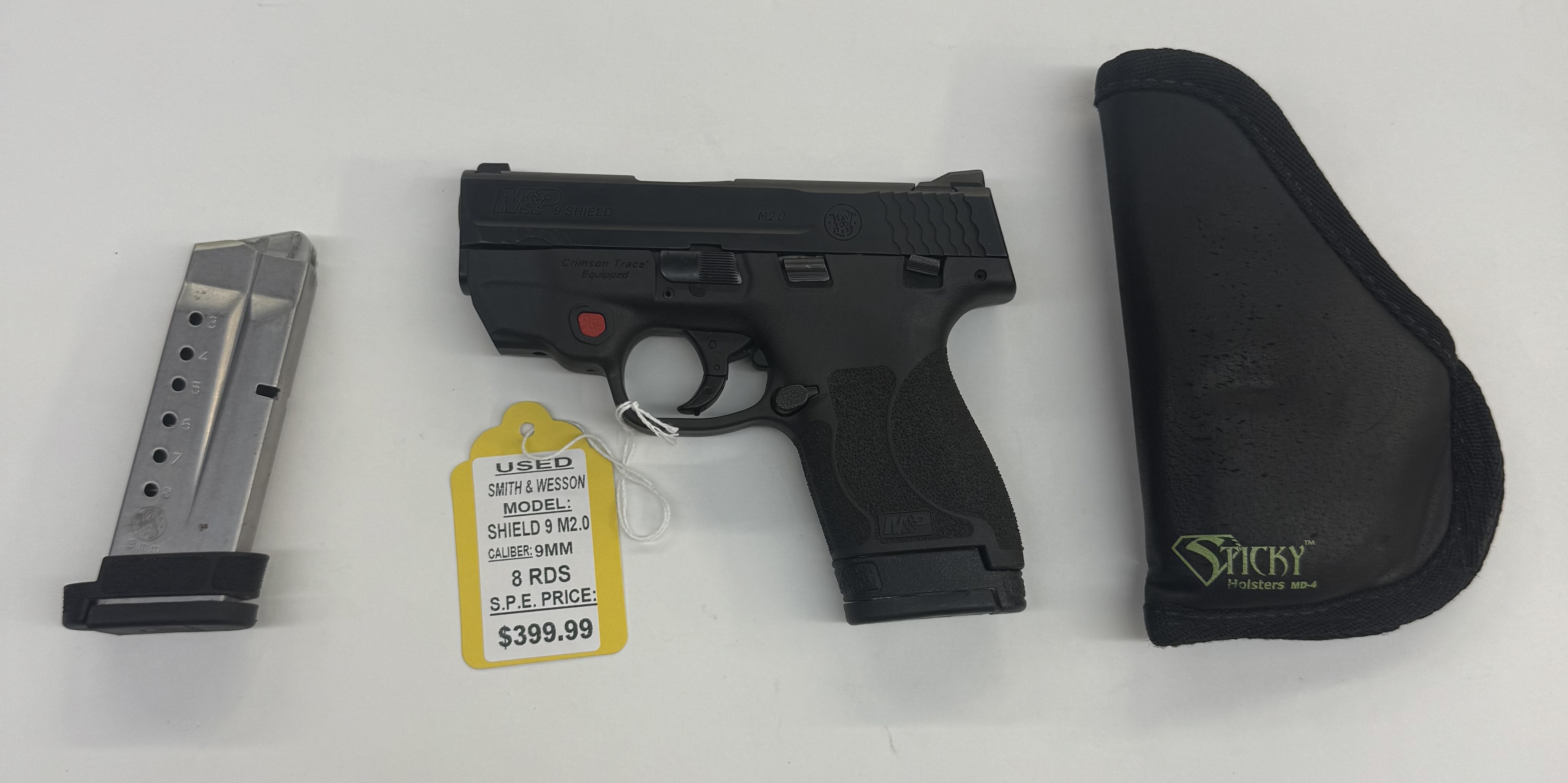 M&P SHIELD 9 M2.0 W/ CRIMSON TRACE LASER TS (USED)