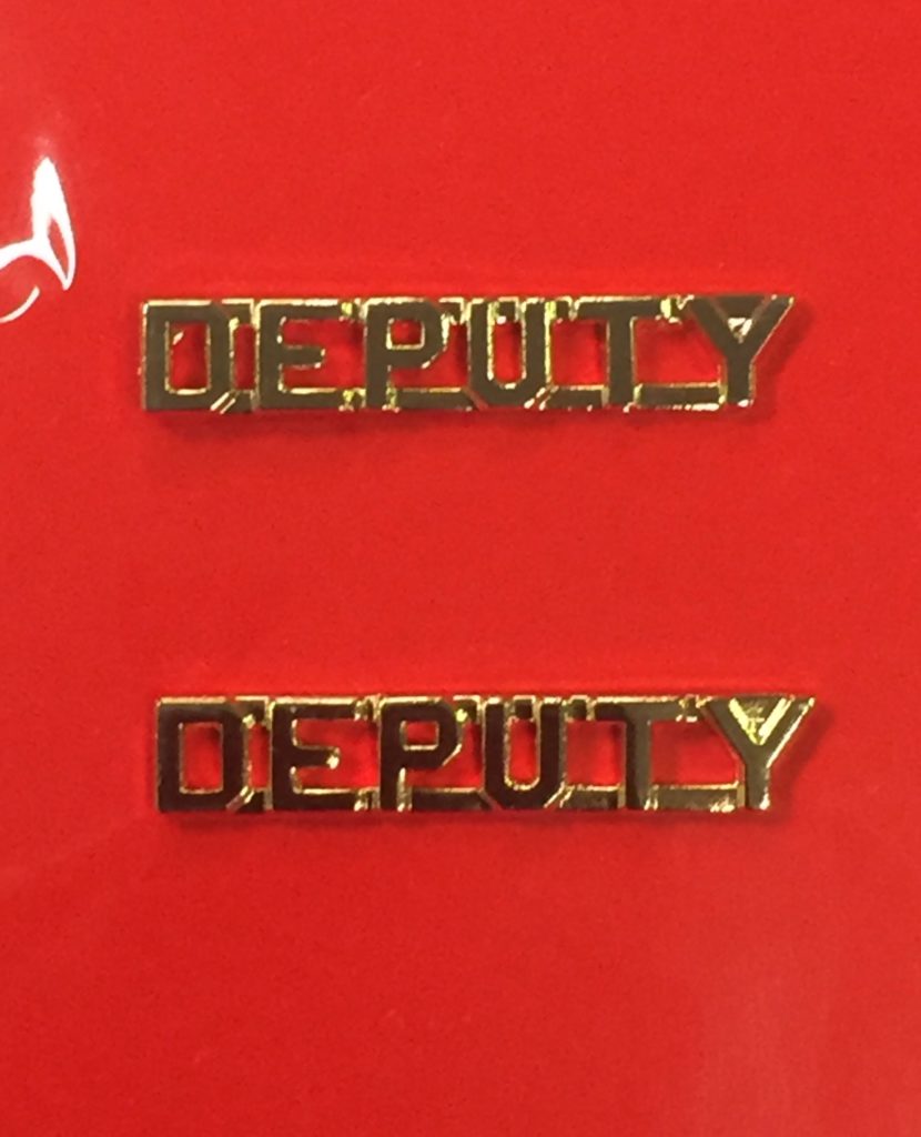 DEPUTY GOLD LETTERS
