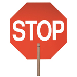 18" STOP Paddle Sign